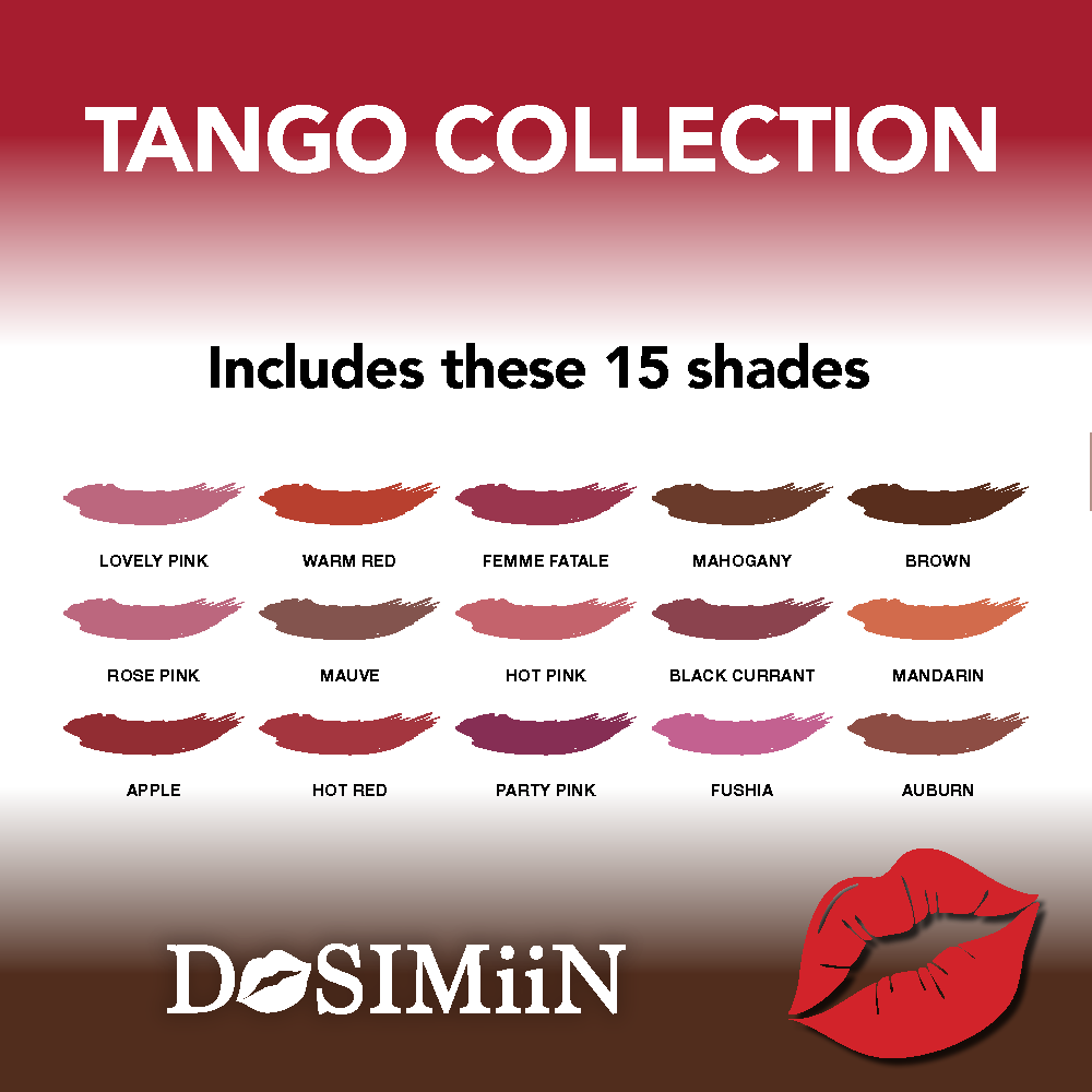 DoSIMiin Lipliner pencils offer several benefits in the realm of makeup application. Tango Collection 15pc