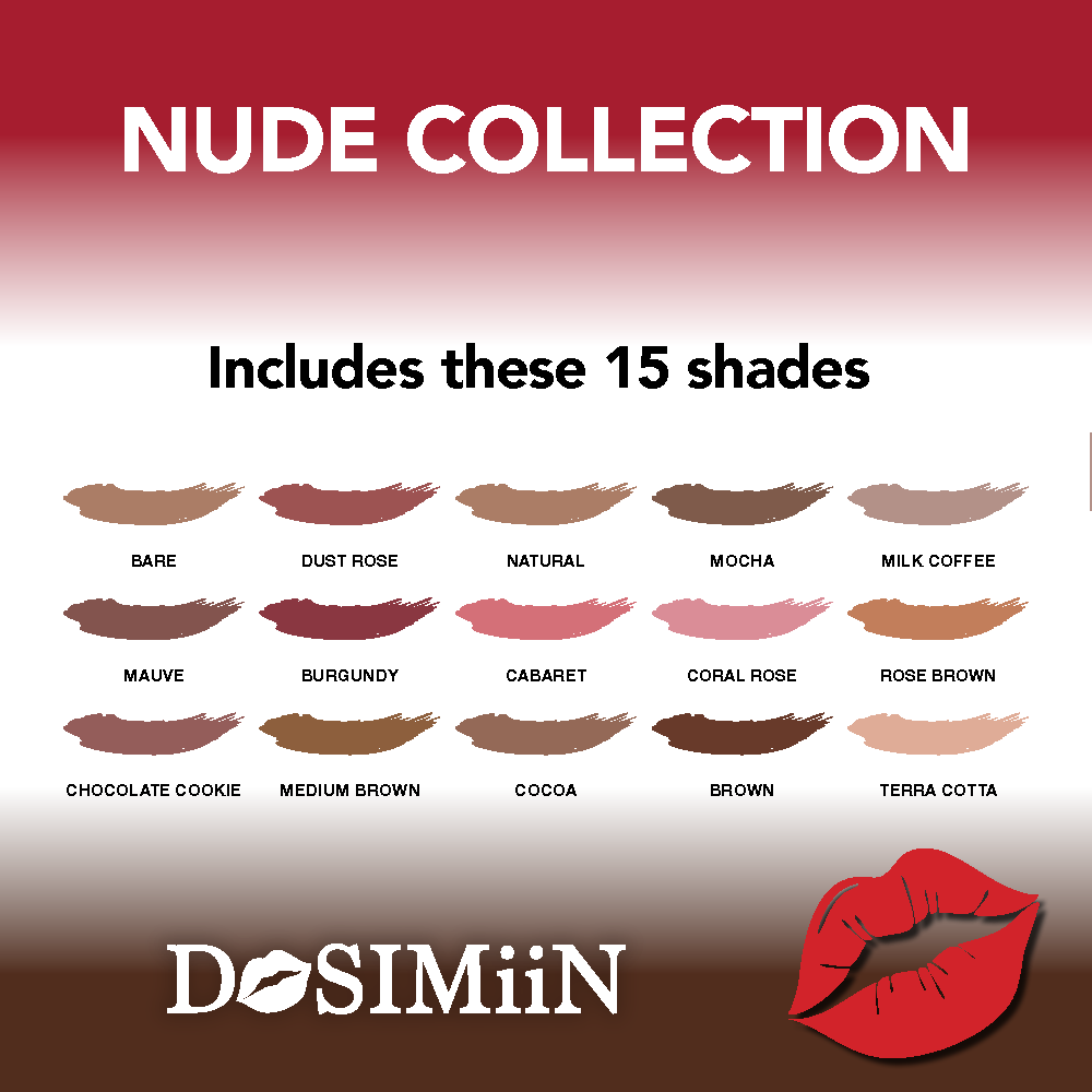 DoSIMiin Lipliner pencils offer several benefits in the realm of makeup application. Nude Collection 15pc